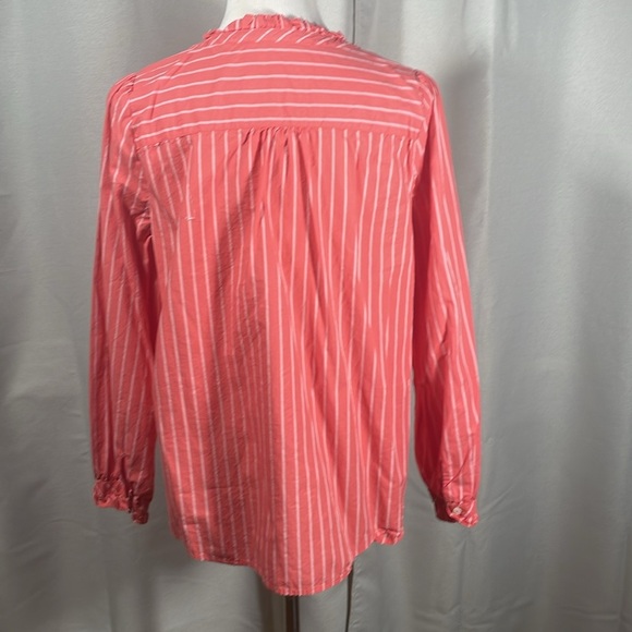 Talbots Pink and White Blouse Elegant Top - Picture 3 of 4
